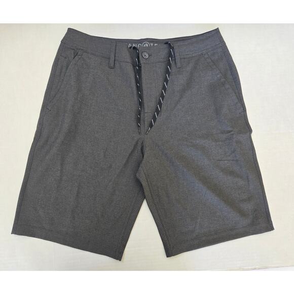 Hang Ten Men Board Shorts Size 32 Gray Surf Style Excellent Pre-Owned - Picture 2 of 7